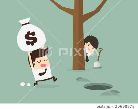 Trap. businessman being robbed Trap. businessman being robbed 20698978