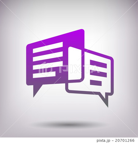 Pictograph of message or chat 20701266