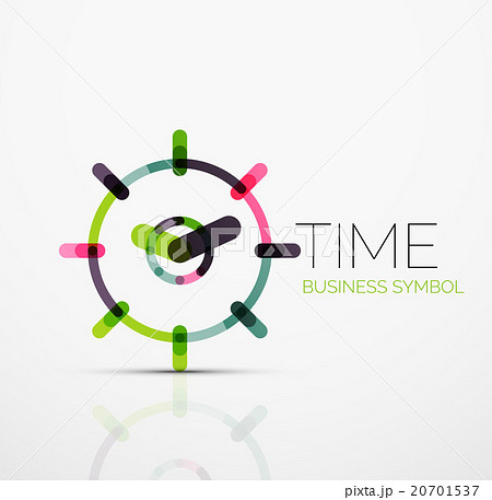 Vector abstract logo idea, time concept or clock 20701537
