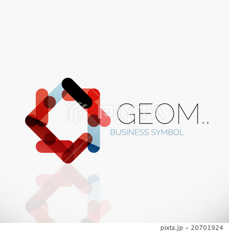 Logo, linear abstract geometric icon 20701924