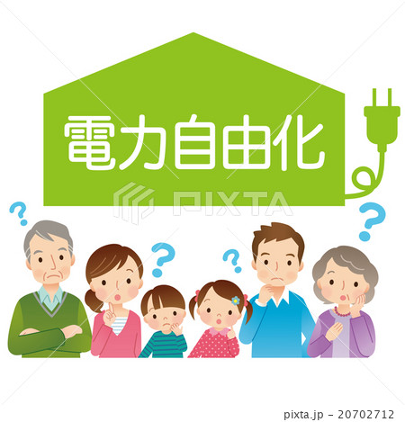 電力自由化　家族 20702712