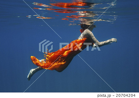 海中の女性 海中の女性 20704204