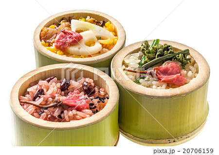 春の三色おこわ Chinese steamed rice of spring 20706159