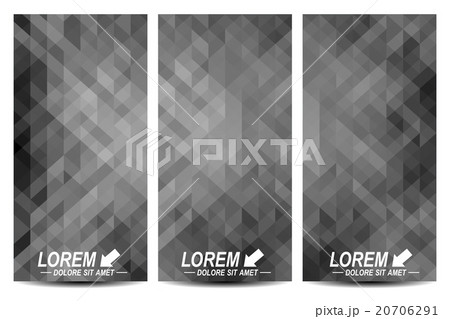 Set of vector flyers. Background with black 20706291