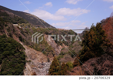 南阿蘇村立野峡谷の風景 20706329