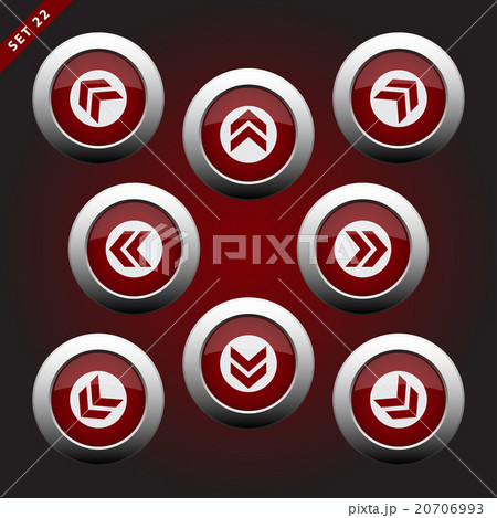 icons with arrows, eight directions 20706993