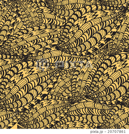 Sketch. Abstract decorative stripes. Hand drawing. Sketch. Abstract decorative stripes. Hand drawing. 20707861