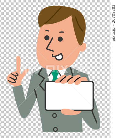 A man with a card 20708282