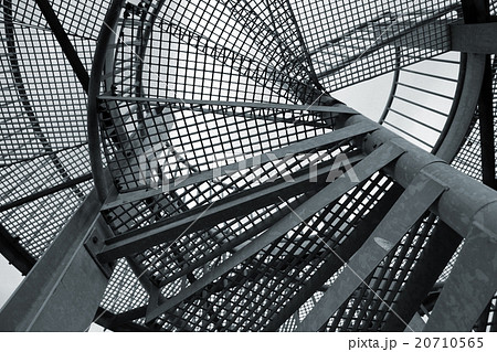 Abstract industrial background with spiral ladder Abstract industrial background with spiral ladder 20710565