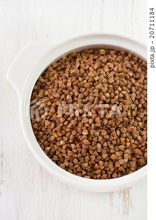 buckwheat in white bowl buckwheat in white bowl 20711184