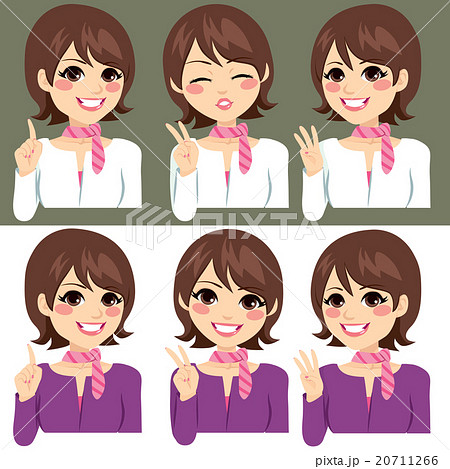 Woman Counting With Fingers Woman Counting With Fingers 20711266