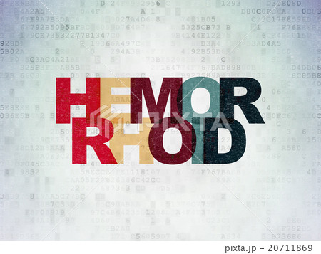 Medicine concept: Hemorrhoid on Digital Paper Medicine concept: Hemorrhoid on Digital Paper 20711869