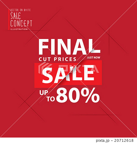 Final cut prices heading for banner or poster. 20712618