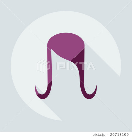 Flat modern design with shadow icons hairstyle 20713109