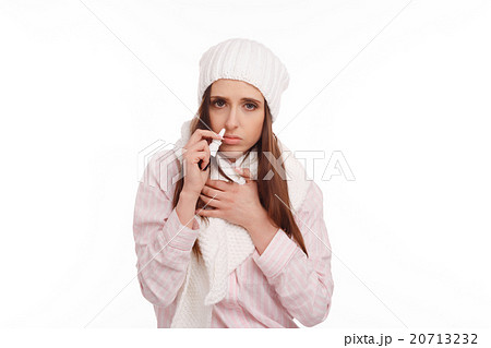 Young sick woman  20713232