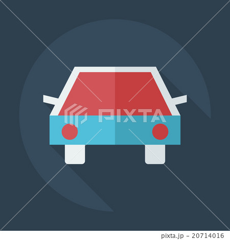Flat modern design with shadow icons car 20714016