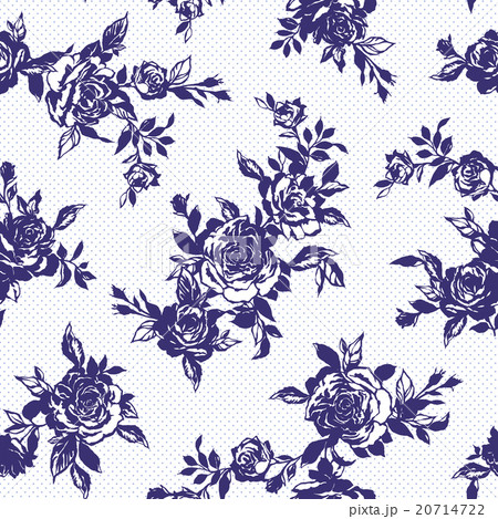 ラフタッチなバラのパターン 20714722