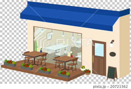 カフェ外観（青） 20721362