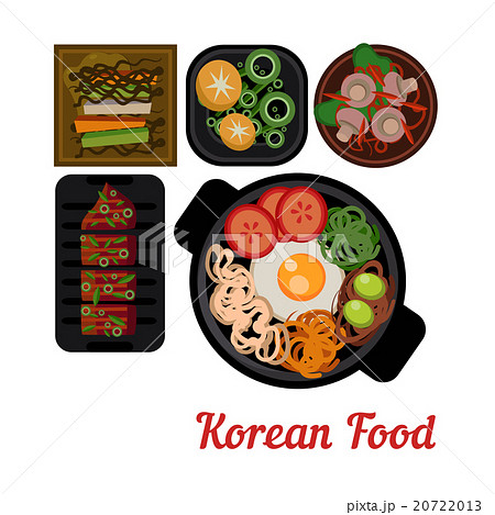 Food Illustration Korean food Vector  20722013