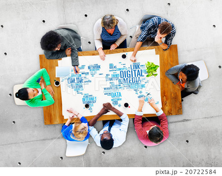 Digital Media Online Social Networking Communication Concept 20722584