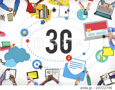 3G Connection Wireless Telecommunications Mobility Concept 20722746