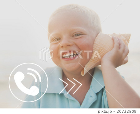 Little Boy Fun Beach Leisure Vacation Travel Concept 20722809