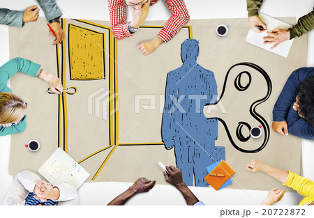 Controlled Workforce Choice Forced Decision Concept 20722872