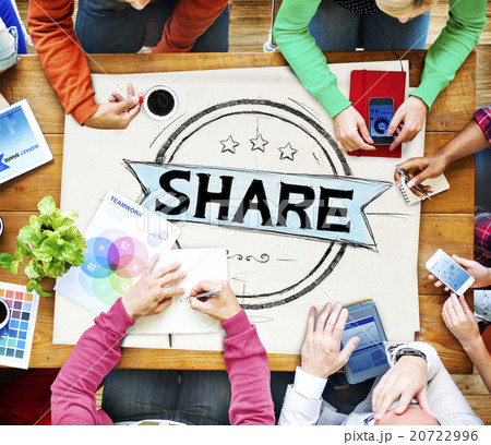 Share Sharing Networking Connection Exchange Concept 20722996