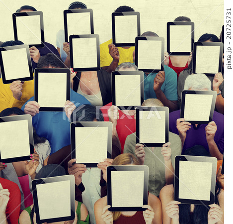 Social Gathering Digital Tablet Communication Society Concept Social Gathering Digital Tablet Communication Society Concept 20725731