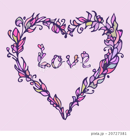 Illustration of heart. Hand drawn love doodle. Illustration of heart. Hand drawn love doodle. 20727381