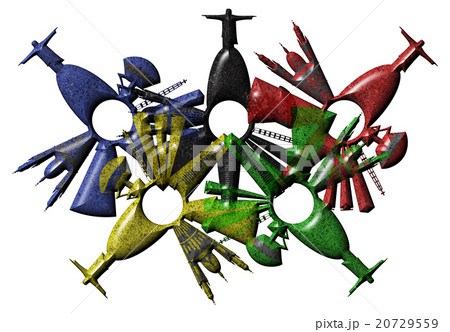 Rio de Janeiro skyline in various colors 20729559