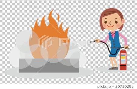 Administrative staff conducting firefighting training (women) Administrative staff conducting firefighting training (women) 20730293