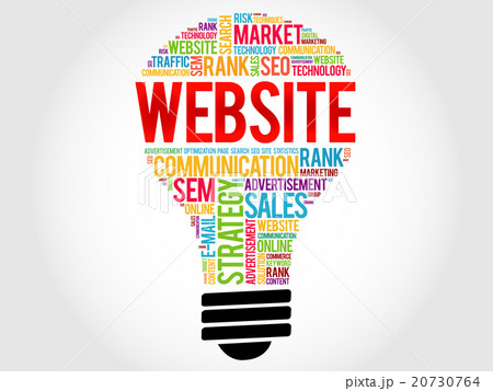 WEBSITE bulb word cloud 20730764