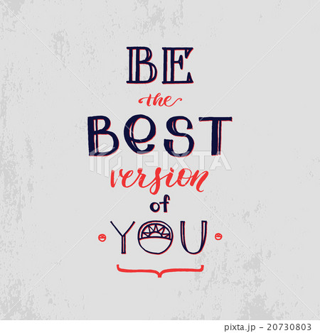 Motivation Hand Drawn Poster. Black and Red vector 20730803