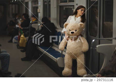 Sad girl in the subway. Sad girl in the subway. 20731116