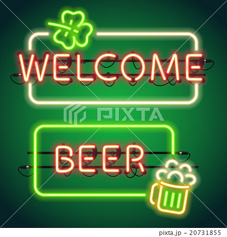 St Patricks Day Neon Frames 20731855