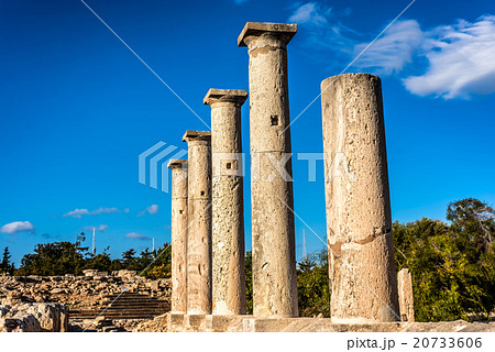 Ancient columns at Sanctuary of Apollo Hylates 20733606