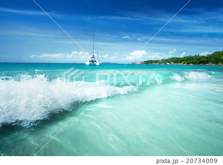 Anse Lazio beach at Praslin island, Seychelles 20734009