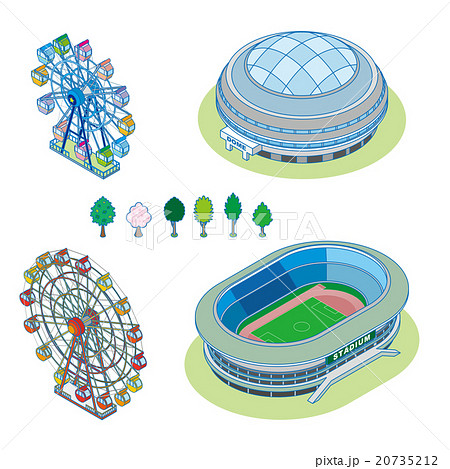 様々な建物 / 立体図 20735212