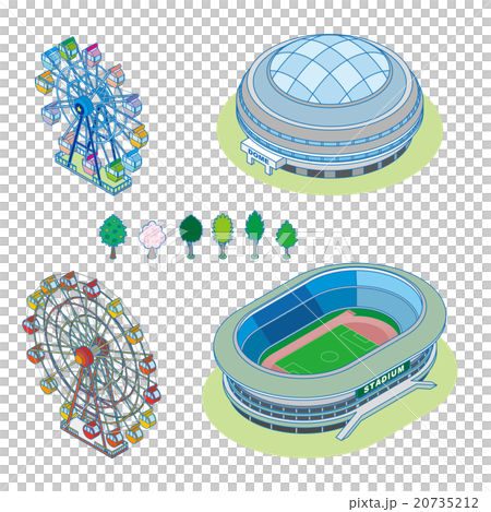 様々な建物 / 立体図 20735212