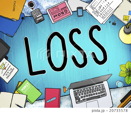 Loss Risk Debt Economy Finance Concept Loss Risk Debt Economy Finance Concept 20735578