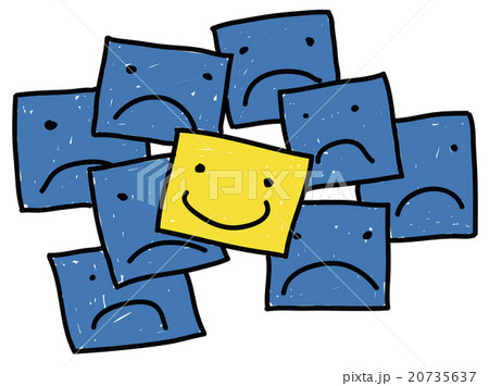 Smiley Outstanding Positive Happiness Contrast Concept 20735637