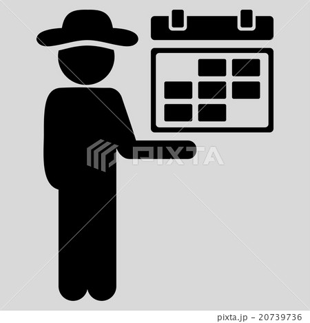 Person Schedule Icon Person Schedule Icon 20739736
