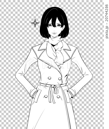 Female / trench coat / confidence 20744286