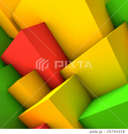 Abstract background with colorful cubes 20744358