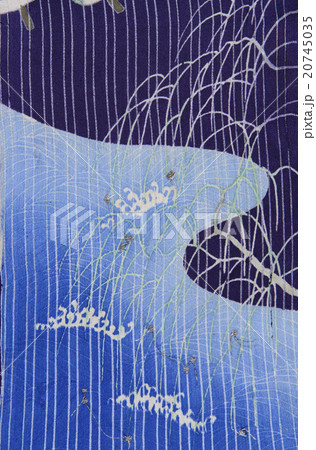 日本の紋様　絹織物　染め物　古布　絽 20745035