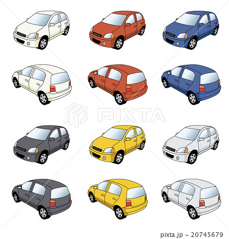 乗用車のイラスト［ハッチバック］ 20745679