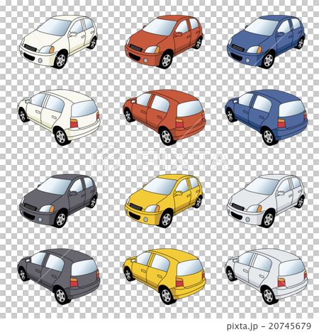 乗用車のイラスト［ハッチバック］ 20745679