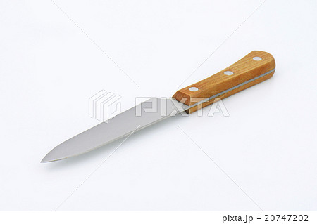 kitchen knife with wooden handle 20747202