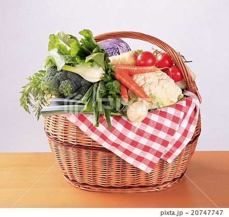 Fresh vegetables in a basket Fresh vegetables in a basket 20747747